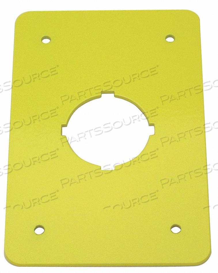 SWITCH PLATE 30.5MM SWITCHES YELLOW by Rees