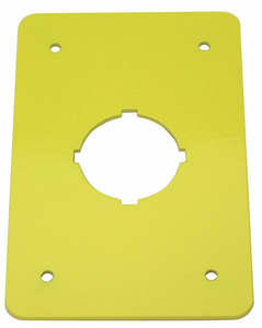 SWITCH PLATE 30.5MM SWITCHES YELLOW by Rees