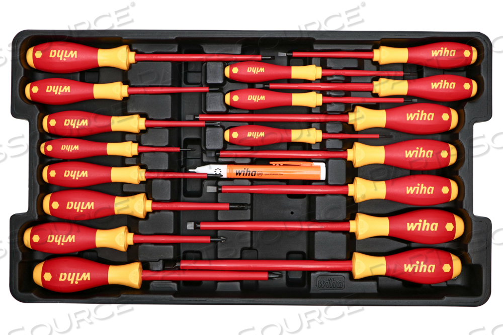 80 PIECE MASTER ELECTRICIAN'S INSULATED TOOLS SET IN ROLLING HARD CASE by Wiha Tools