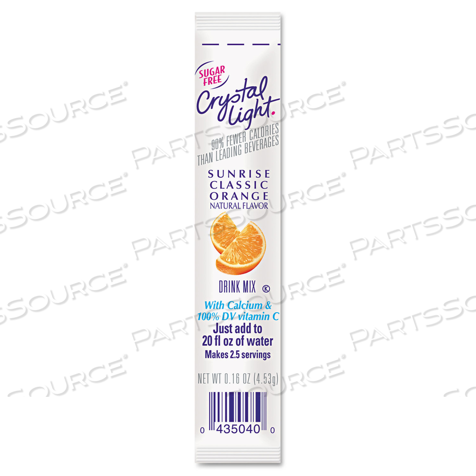 ON THE GO, SUNRISE ORANGE, .16OZ PACKETS by Crystal Light ON THE GO, SUNRISE ORANGE, .16OZ PACKETS by Crystal Light