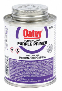 PRIMER LOW VOC 8 OZ. PURPLE by Oatey