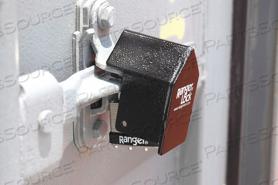 PADLOCK GUARD HARDENED STEEL BLK 2-3/4 L by Ranger Lock PADLOCK GUARD HARDENED STEEL BLK 2-3/4 L by Ranger Lock