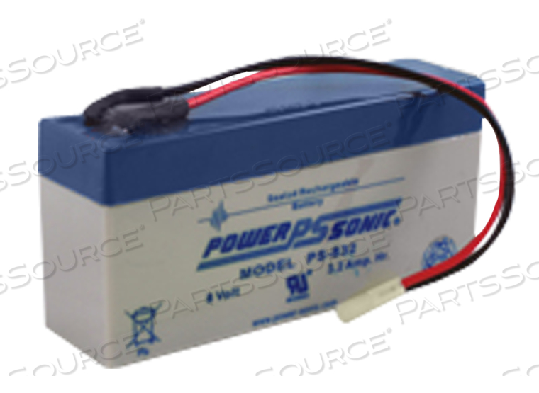 BATTERY, SEALED LEAD ACID, 8V, 3.2 AH 