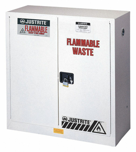 FLAMMABLE CABINET 45 GAL. WHITE by Justrite