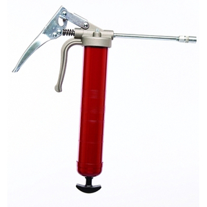 555 ALEMITE GREASE GUN,PISTOL GRIP GUN,SM,L 16",ALUMINUM,WORKING PSI/5500,-RIDGID HOSE by Alemite