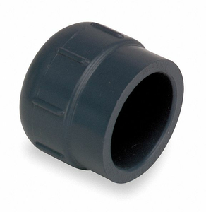 CAP, 1/4 IN FITTING PIPE SIZE, SCHEDULE 80, FEMALE NPT, GRAY by GF Piping Systems