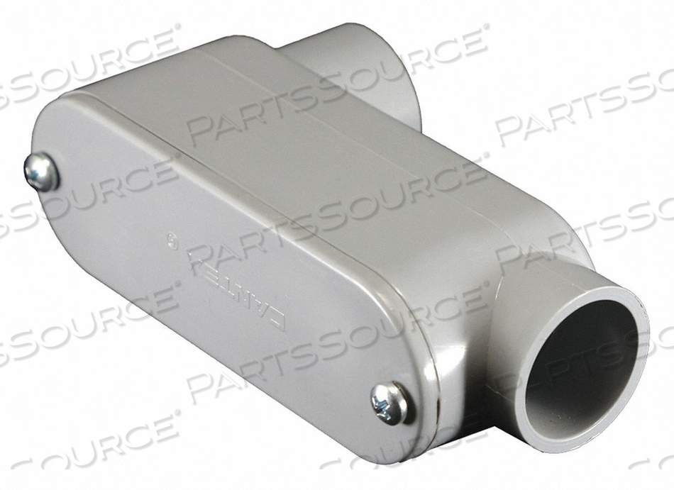 RIGID PVC CONDUIT BODY, 1-1/2 IN. TRADE, LB CONFIGURATION by Cantex
