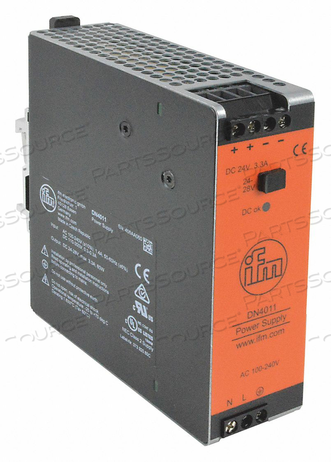 POWER SUPPLY 24V DC 3.3A 80W by IFM Efector