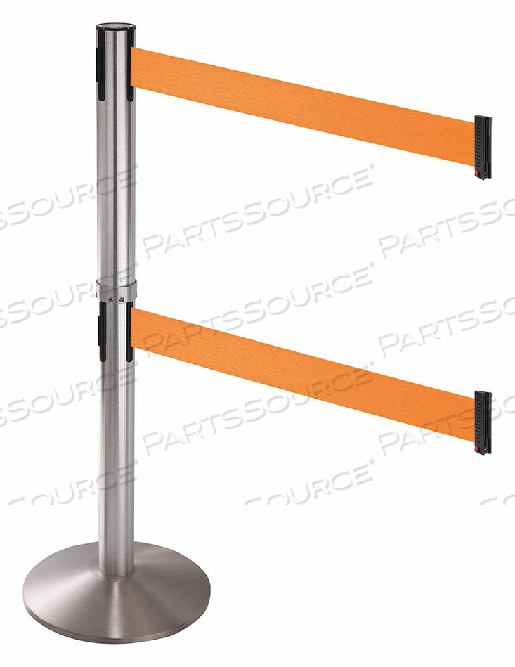 BARRIER POST ORANGE BELT CAST IRON BASE by VISIONTRON Corp. BARRIER POST ORANGE BELT CAST IRON BASE by VISIONTRON Corp.