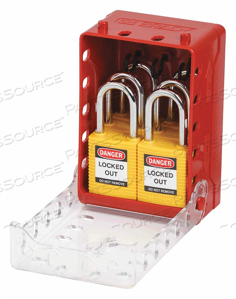 PADLOCK STATION 5-11/16 H PLASTIC by Brady Americas PADLOCK STATION 5-11/16 H PLASTIC by Brady Americas