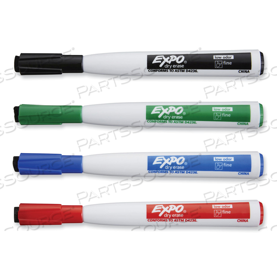 MAGNETIC DRY ERASE MARKER, FINE BULLET TIP, ASSORTED COLORS by Expo