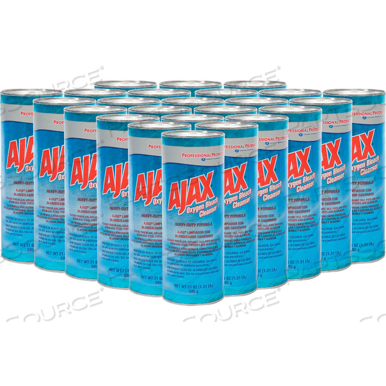 AJAX OXYGEN BLEACH POWDER CLEANSER, 21 OZ. CAN, 24 CANS - 14278 by Palmolive
