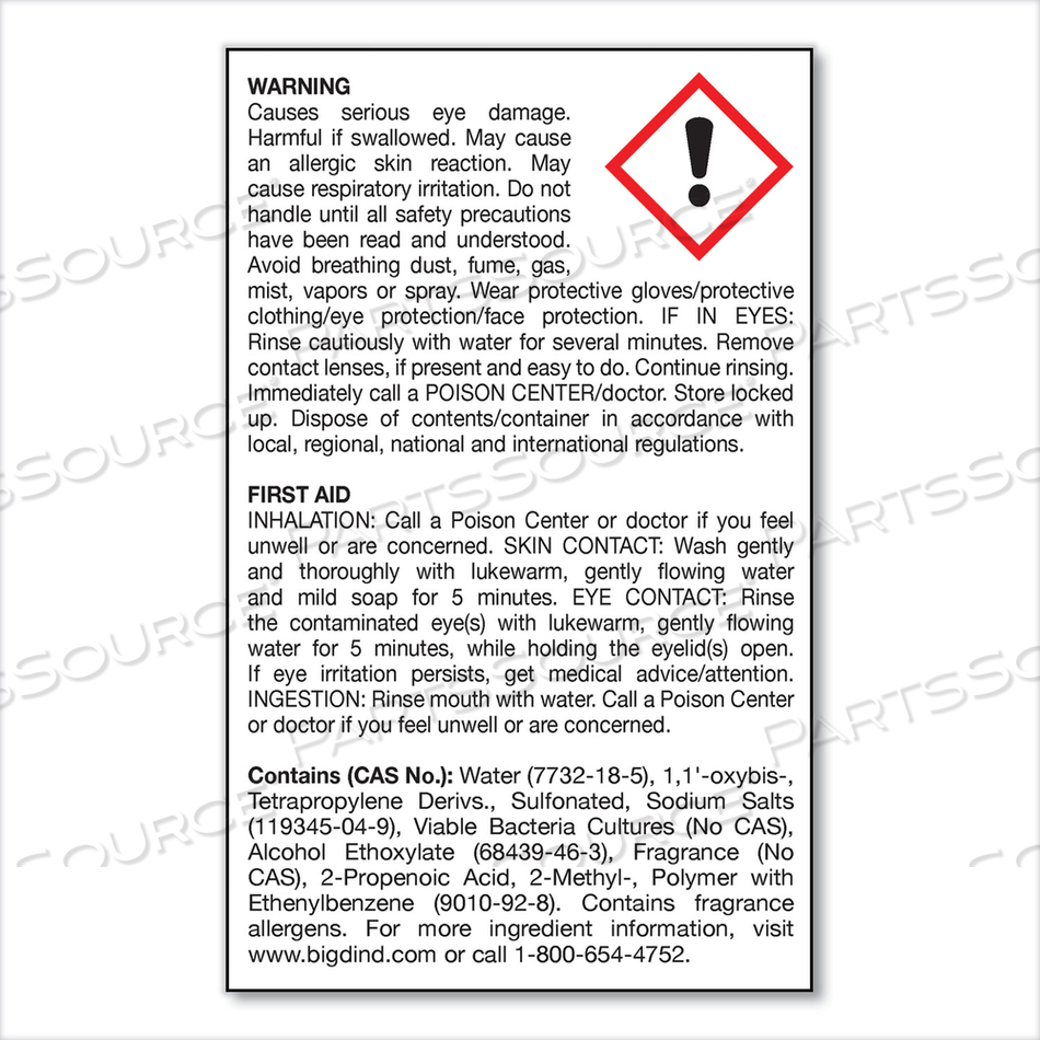 ENZYM D DIGESTER DEODORANT, MINT, 32 OZ BOTTLE by Big D