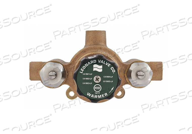 THERMOSTATIC MIXING VALVE BRONZE SWEAT by Leonard Valve THERMOSTATIC MIXING VALVE BRONZE SWEAT by Leonard Valve