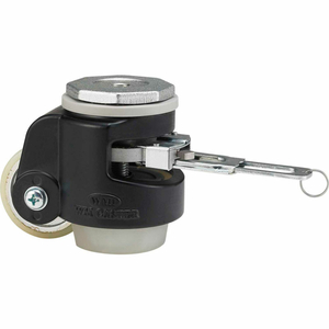 ROLL & SET LEVELING CASTER BUILT IN RATCHET 600 LB CAP SWIVEL STEM MOUNT by WM Casters