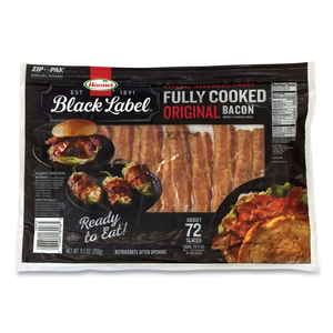 FULLY COOKED BACON, ORIGINAL, 9.5 OZ PACKAGE, APPROXIMATELY 72 SLICES/PACK by Hormel Food Sales