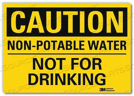 SAFETY SIGN WATER NOT FOR DRINKING 5IN H by Lyle Signs Inc. SAFETY SIGN WATER NOT FOR DRINKING 5IN H by Lyle Signs Inc.