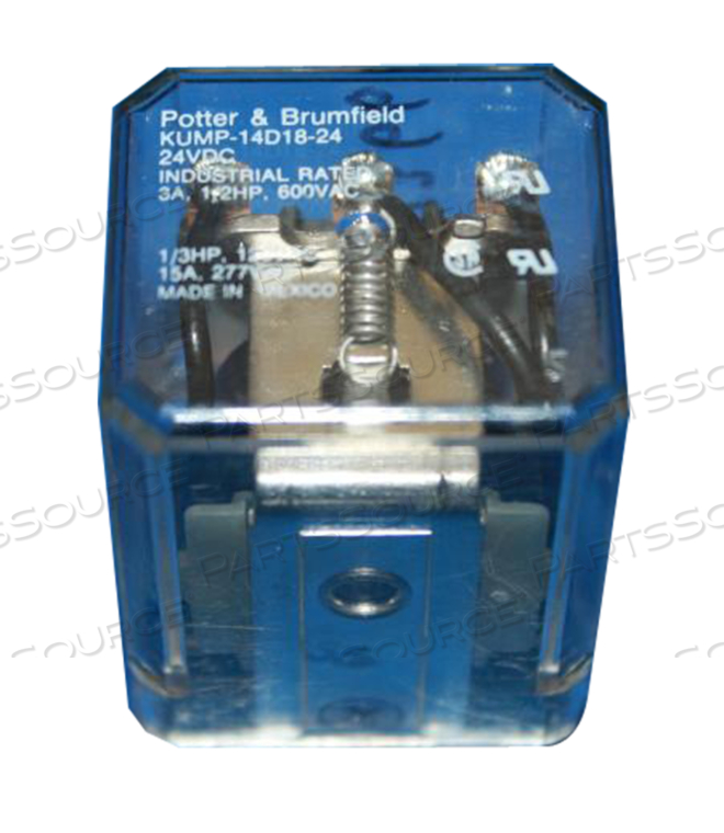 ENCLOSED RELAY 24VDC 3PDT 10A 28VDC/240VAC by GE Healthcare