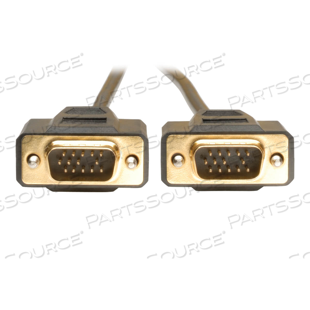 15FT VGA MONITOR GOLD CABLE MOLDED SHIELDED HD15 M/M 15' by Tripp Lite