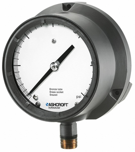 PRESSURE GAUGE 0 TO 100 PSI 4-1/2IN by Ashcroft Inc.
