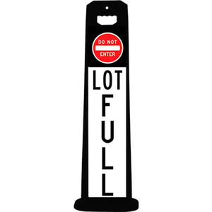 COMPACT PARKING LOT FULL SIGN, BLACK by Plasticade