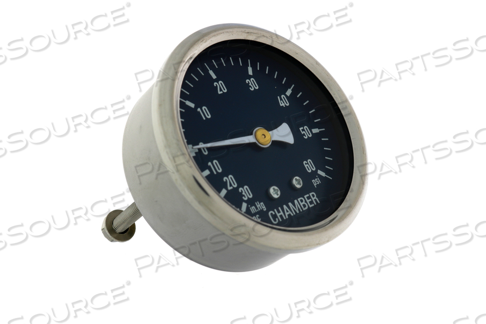 CHAMBER PRESSURE GAUGE, 30 IN HG, 60 PSI by Getinge USA Sales, LLC