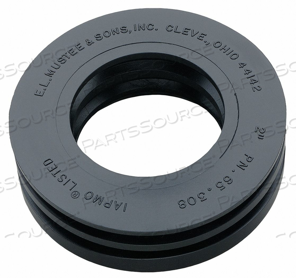 DRAIN SEAL RUBBER BLACK 2 IN by Mustee