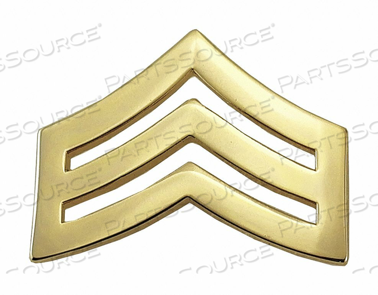 METAL RANK INSIGNIA SGT. CHEVRON GOLD PR by Heros Pride