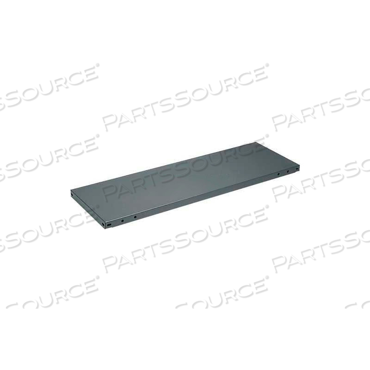 STEEL FLANGE SHELF 48"W X 18"D, 20 GAUGE, 275 LB CAPACITY, DARK GRAY by Tri-Boro Shelving