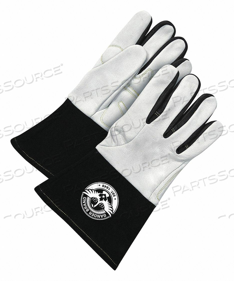 WELDING GLOVE GRAIN WHITE LEATHER M PR by Bob Dale Gloves