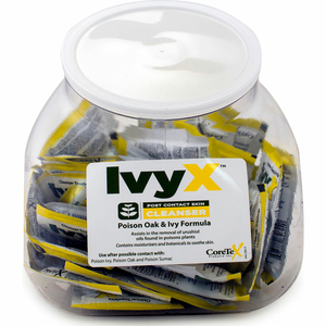 IVY X POST-CONTACT CLEANSER, POSION OAK & IVY LOTION, FISH BOWL, 50 PACKETS by Coretex Products