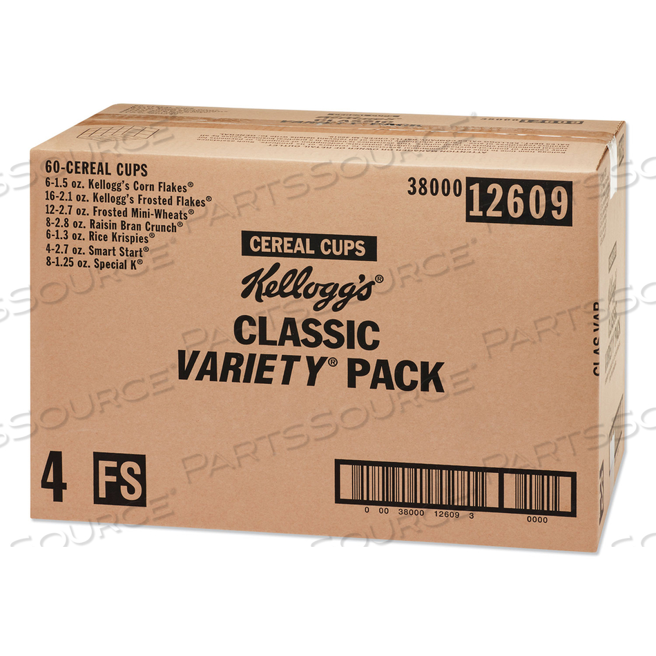BREAKFAST CEREAL - SINGLE SERVE, CLASSIC ASSORTMENT, 2.1 OZ CUP by Kellogg's BREAKFAST CEREAL - SINGLE SERVE, CLASSIC ASSORTMENT, 2.1 OZ CUP by Kellogg's