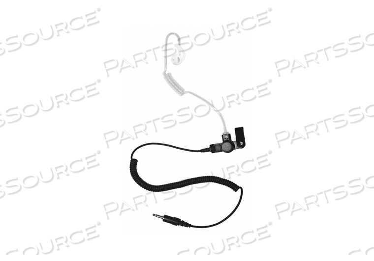 LONG TUBE LISTEN ONLY EARPIECE BLACK by Earphone Connection LONG TUBE LISTEN ONLY EARPIECE BLACK by Earphone Connection