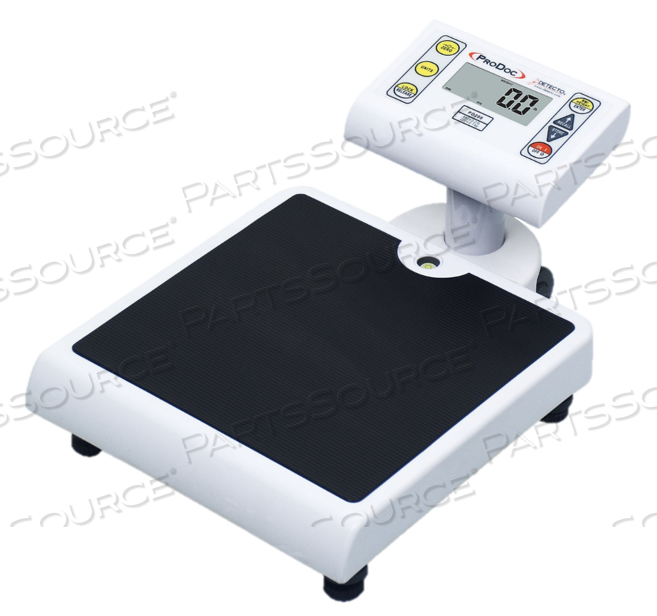 SPACE-SAVING PHYSICIAN SCALE, 480 LB X 0.2 LB/220 KG X 0.1 KG 