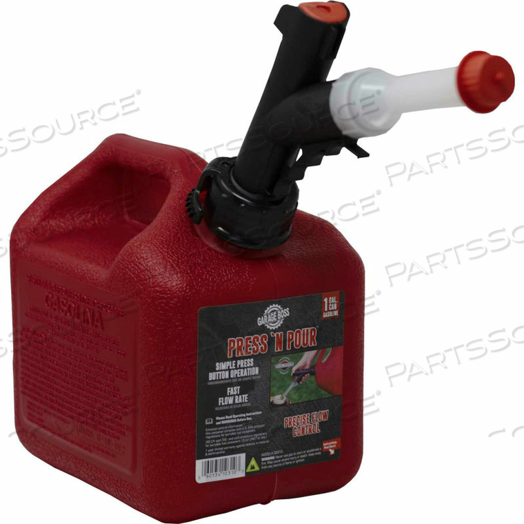 BRIGGS & STRATTON PRESS N POUR 1 GALLON GAS CAN by The Plastics Group BRIGGS & STRATTON PRESS N POUR 1 GALLON GAS CAN by The Plastics Group