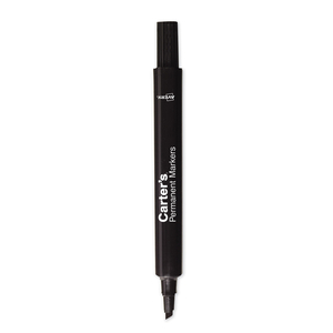 LARGE DESK STYLE PERMANENT MARKER, BROAD CHISEL TIP, BLACK, DOZEN by Carter's