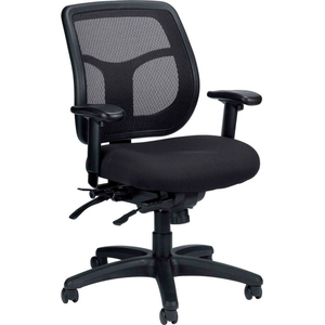 EUROTECH MULTIFUNCTION MESH TASK CHAIR WITH SEAT SLIDER- FABRIC - BLACK - APOLLO SERIES by Raynor Marketing