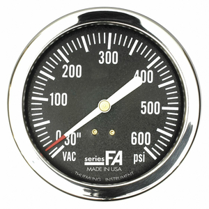 COMPOUND GAUGE 0 TO 400 PSI 3-1/2 DIAL by Thuemling Instrument Group