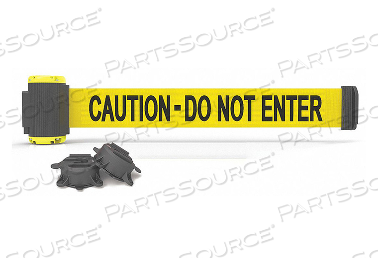 MAGNETIC BELT BARRIER CAUTION DONOTENTER by Banner Stakes