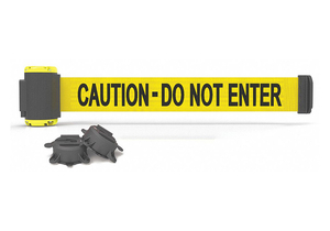 MAGNETIC BELT BARRIER CAUTION DONOTENTER by Banner Stakes