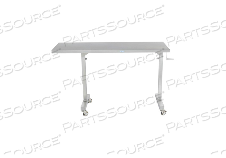 CRT INSTRUMENT TABLE ADJ HT 62"W X (36 - 56)"H X 24"D W/14" OVERHANG by Blickman CRT INSTRUMENT TABLE ADJ HT 62"W X (36 - 56)"H X 24"D W/14" OVERHANG by Blickman