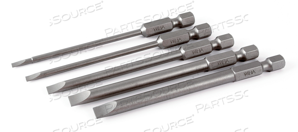 5 PIECE SLOTTED POWER BLADE SET by Wiha Tools 5 PIECE SLOTTED POWER BLADE SET by Wiha Tools