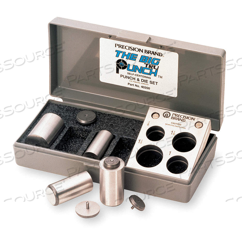PUNCH AND DIE SET, ROUND PUNCH, 1-1/4 IN/1-1/8 IN/1 IN/7/8 IN PUNCH SIZE by Approved Vendor PUNCH AND DIE SET, ROUND PUNCH, 1-1/4 IN/1-1/8 IN/1 IN/7/8 IN PUNCH SIZE by Approved Vendor