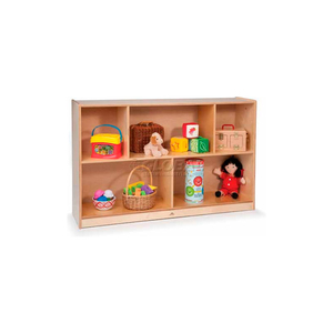 TODDLER BASIC SINGLE CUBBY STORAGE UNIT, NO TRAY, 48"W X 12"D X 30"H, NATURAL by Whitney Brothers