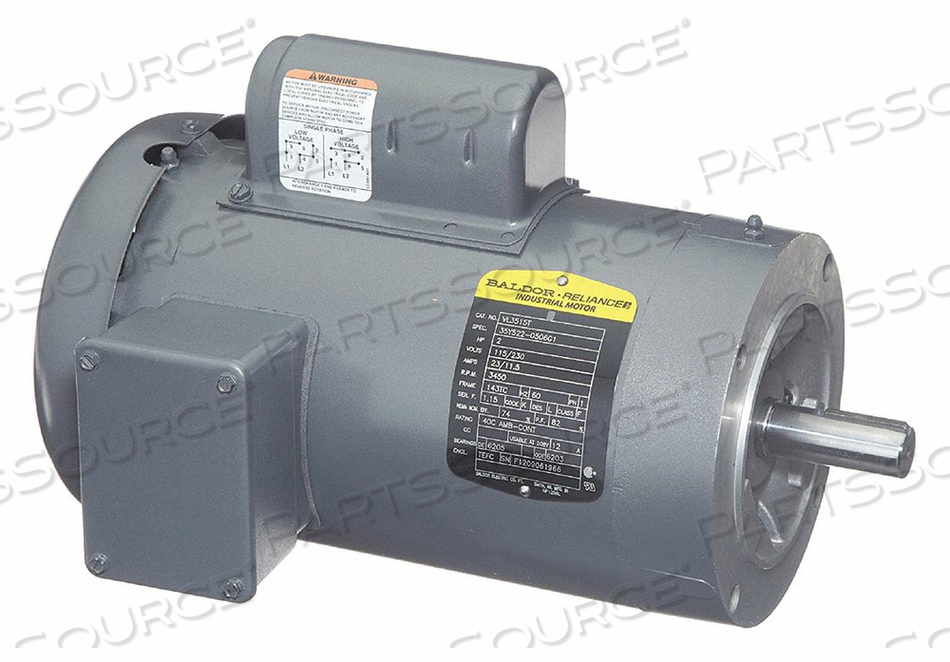 MOTOR 2 HP 3450 RPM 115/230V 145TC TEFC by BALDOR MOTOR 2 HP 3450 RPM 115/230V 145TC TEFC by BALDOR