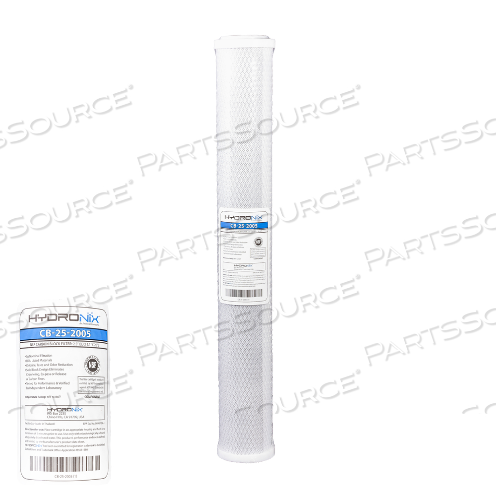 2.5 X 20-INCH CARBON BLOCK 