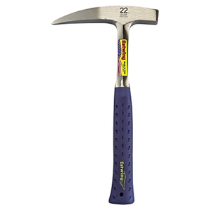 ROCK PICK, 22 OZ HEAD, 13 IN, STEEL HANDLE WITH BLUE SHOCK REDUCTION GRIP by Estwing