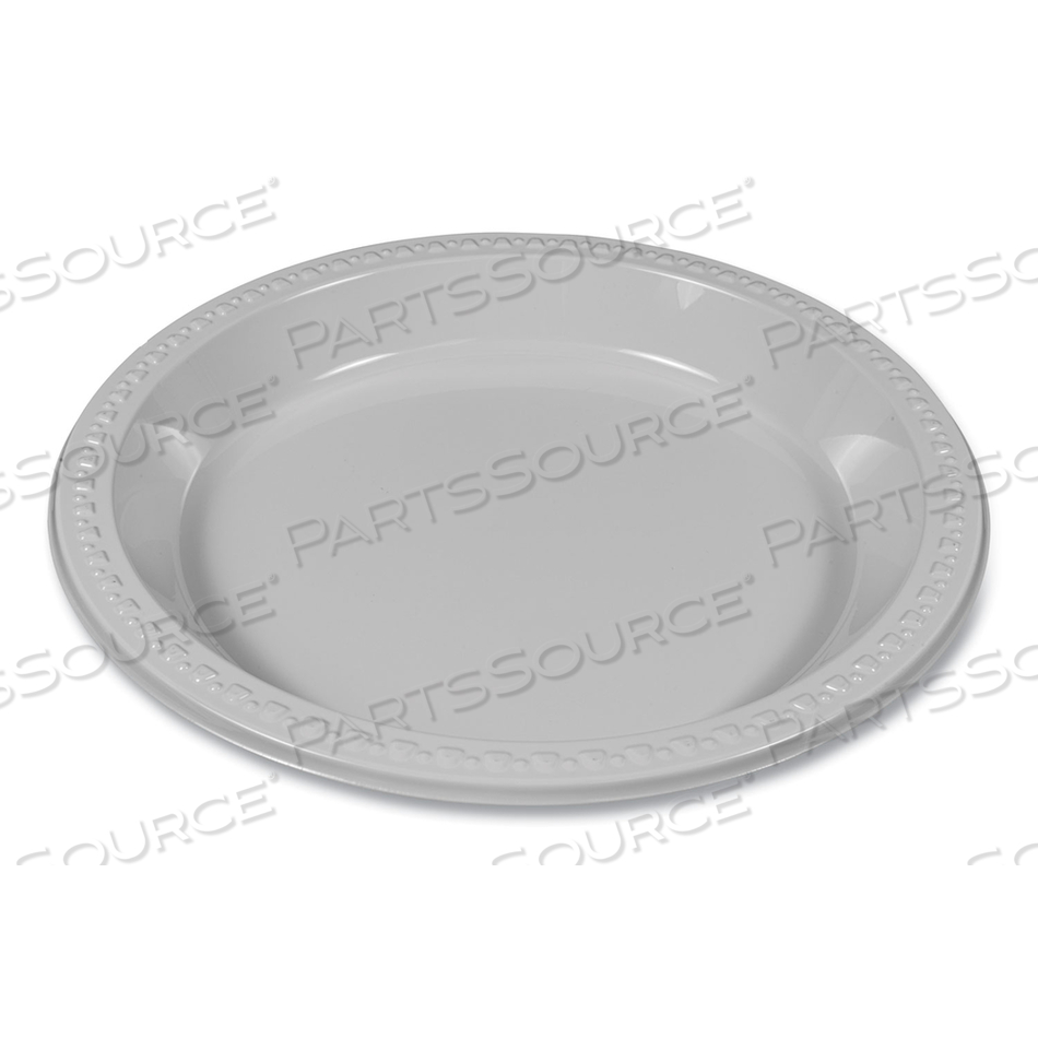 PLASTIC DINNERWARE, PLATES, 10.25" DIA, WHITE by Tablemate PLASTIC DINNERWARE, PLATES, 10.25" DIA, WHITE by Tablemate