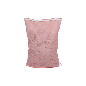 MESH BAG W/ NYLON ZIPPER CLOSURE, RED, 18X24, MEDIUM WEIGHT by H.G. Maybeck Company MESH BAG W/ NYLON ZIPPER CLOSURE, RED, 18X24, MEDIUM WEIGHT by H.G. Maybeck Company