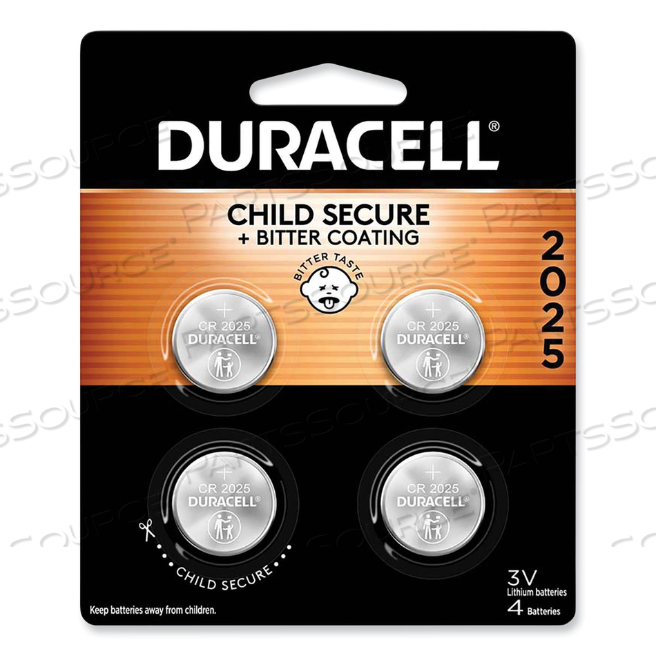 LITHIUM COIN BATTERIES WITH BITTERANT, 2025 by Duracell LITHIUM COIN BATTERIES WITH BITTERANT, 2025 by Duracell
